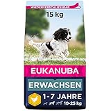 Eukanuba Hundefutter mit frischem Huhn für mittelgroße Rassen, Premium Trockenfutter für ausgewachsene Hunde, 15 kg