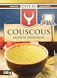 DOYAL Couscous – Luftig lockerer Couscous mit leicht nussigem Geschmack – Typisch nordafrikanische Spezialität – 1 x 500 g