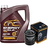 Inspektionspaket Wartungspaket Filterset mit 5 L Motoröl Energy Ultra JP 5W-20, Ölfilter