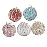 Abaodam 5St Weihnachtskugeln christbaumkugeln weihnachtsbaumkugeln Christmas Tree Decorations Set Weihnachten Bruchsichere Weihnachtskugel Weihnachtsbaum dekor Christbaumschmuck Schaum