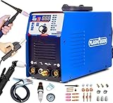 PLASMARGON 3 in 1 Combo Plasmaschneider WIG Schweißgerät MMA Wechselrichter Kombischweißgerät Plasmaschneider TIG MMA | IGBT | Digitale LCD Anzeige | HF-Zündung CT418P