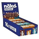 Nākd. Protein Variety Pack | Protein-Riegel | 7g Pflanzliches Protein | 100% Natürliche Zutaten | Ohne Zuckerzusatz | Vegan | 16 x 45g | 720g