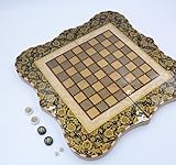 Backgammon, Schachbrett, Chess Board, Handmade Backgammon, 50x50 cm, Inlaid Khatam