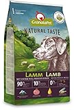 GranataPet Natural Taste Lamm, Trockenfutter für Hunde, Hundefutter ohne Getreide & ohne Zuckerzusätze, Alleinfuttermittel für ausgewachsene Hunde, 12 kg