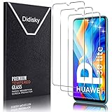 Didisky 3 Stück Schutzfolie Kompatibel mit Huawei P30 Lite,Entsperren von Fingerabdrücken,9H Hartglas, Keine Blasen, High Definition Schutzfolie, Einfach anzuwenden, Fall-freundlich