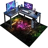 JaevKwzy Gaming Bürostuhl Stuhlmatten, Bodenschutzmatte, Bürostuhl Teppich Unterlage, Schreibtischstuhl Unterlage für Laminat, Computerstuhl Teppiche, Kratzfest Bodenmatte Stuhlunterlage 180 x 230 cm