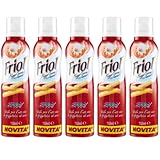Friol Öl Spray fur heibluftfritteuse 150 ml, 5er Pack, + keyring italy shop service