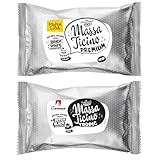 Massa Ticino Set 1x Fondant Weiß 250g und 1x Fondant Schwarz 250g – Premium Zuckermasse für Kuchen, Rollfondant - Perfekt für Torten, Modellierungen & Dekorationen – Fondant für Profi- und Hobbybäcker
