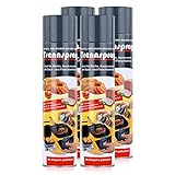 Boyens 4er Set Spraydosen mit 600 ml Antihaftspray, zum Einfetten von Grillrosten und für Auflaufformen (Etikett in deutscher Sprache)