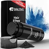 Take Hair Streuhaar für Männer I Hält bei Regen und Wind I 25g Schütthaar zur Haarverdichtung I Hair Fibers I Haarpulver I Streuhaar Männer bei Haarausfall I Haarpuder (Streuhaar Dunkelbraun)