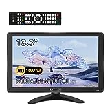 ZFTVNIE Kleiner HDMI Monitor - 13,3 Zoll 1366x768 Mini Monitor mit VGA/HDMI/AV/BNC/USB Anschlüssen, Tragbarer PC Monitor für Laptop/Kamera/TV Box/PS4/Raspberry Pi