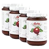 Food-United KONFITÜRE EXTRA Hagebutte 450g Glas von DARBO Naturrein rosehip jam Hagebuttenkonfitüre passend für Gebäckfüllung Torte Crepes Gebäck und als Beilage zu Wildgerichten Rindsbraten (1)