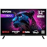 DYON Movie Smart 32 VX - 80 cm (32 Zoll) Fernseher (HD Smart TV, HD Triple Tuner (DVB-C/-S2/-T2), App Store, Prime Video, Netflix, YouTube, DAZN, Disney+)