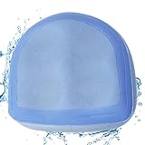 BSFDORPOT Aufblasbarer Sitzverstärkersitz, wasserdichte PVC mit Wasser gefüllter/aufblasbarer mit Masch, 18,5 x 14,6 x 5,9 Non-Slip-Whirlpool-Sitzplätze mit 4 Saugnäpfeln für Pool, Spa, Blau
