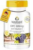 OPC 500 mg - 120 Tabletten Traubenkern-Extrakt mit gepuffertem Vitamin C, hochdosiert, vegan | Warnke Vitalstoffe - Deutsche Apothekenqualität