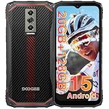 DOOGEE Blade 10 Outdoor Smartphone Android 15, 20GB+128GB/TF 2TB, 6.56 Zoll HD+90Hz, 16MP+8MP Kamera, 5150mAh Outdoor Handy Ohne Vertrag, 10,7 mm ultradünn, Dual 4G SIM/Face ID/GPS/IP68/I69K/NFC