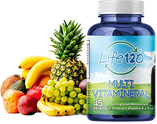 Life 120 - Multivitamin 45 Tabletten mit Mineralien und Vitaminen, geeignet für Männer und Frauen