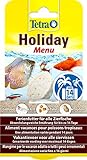 Tetra Holiday Menu - Ferienfutter für Zierfische, Gelfutterblock mit Krill, Pellets und Daphnia, abwechslungsreiche Ernährung für bis zu 14 Tage, 30g