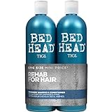 Bed Head by TIGI | Recovery Shampoo und Conditioner Set | Professionelle Haarpflege, bestehend aus Feuchtigkeitsshampoo und Conditioner | Für trockenes und strapaziertes Haar | 2 x 750 ml