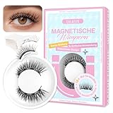 CALAILIS Magnetische Wimpern 1 Paar Magnet Wimpern Mit Zange Magnetic Lashes Natürlicher Look Wimpern Magnetisch Kein Kleber Erforderlich Einfach Zu Tragen Und Zu Entfernen (MAL3)
