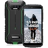 DOOGEE S41 Pro Outdoor Handy Ohne Vertrag mit 7 GB RAM und 64 GB ROM/1 TB TF, 6300 mAh, 5.5 Zoll HD Display, 4G Dual SIM, Outdoor Smartphone 13 MP Kamera, Android 12, IP68 Smartphone, NFC, Grün