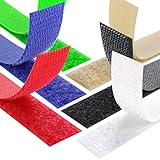KS24 Products Klettband zum Aufnähen Set Hakenband & Flauschband - Größe & Farbe wählbar (weiß, 16 mm x 1 m auf Rolle)