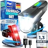 NEXTCOVER® Fahrradlicht Set - Das Original - mit [LightSense] Sensor & 11h Akkulaufzeit I USB aufladbar & wasserdicht I LED Fahrrad Licht vorne I Fahrradlampe & Fahrrad Rücklicht, Fahrradbeleuchtung