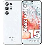 OUKITEL C1 Android 15 Smartphone Ohne Vertrag, 16GB+128GB /1TB Handy Günstig, 6.52' HD+ Handy Ohne Vertrag,5150mAh Simlockfreie Handys, 13MP+5MP, Dual 4G SIM 3 Steckplatz/Fingerabdruck/OTG/3.5mm Jack