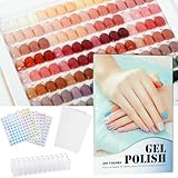 C12rtive 480 Nagelfarben-Buch, professionelles Nagellack-Diagrammbuch mit 600 Übungstipps und 1–500 Nummern-Etiketten, vornummerierte Schlitze, perfekt für Salons und Zuhause (blau)