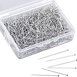 1500 STK. Stecknadeln ohne Kopf - 13 mm Pins in praktischer Box - zum Basteln & Nähen & Kurzwaren
