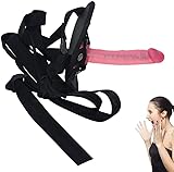 HSDwerwh Verstellbarer Gürteldildo Mit Rückenstrap, Strap-on-Dildo Für Weibliche Und Männliche Paare(Color:pink)