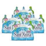 Wasser Sant'Anna Pack 0,75 l natürliche Sportflasche | 24 Flaschen | Natürliches mineralisiertes Mineralwasser | 100% recycelbare Plastikflaschen