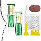 delr Reparatur von Gipskartonplatten, Reparaturmittel für Wände mit Schaber, Spachtelmasse, Wandreparatur, schnell trocknend, Reparaturflicken, Wandflicken zum Abisolieren