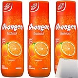 Gut & Günstig Orange Getränkesirup 3er Pack (3x500ml Flasche) + usy Block