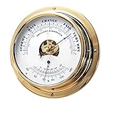Manometer für Luftdruckmesser Traditionelles Barometer, römische Uhr und Barometer mit eingebautem Hygrometer und Thermometer (Farbe: A)