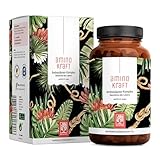 Aminosäuren Komplex hochdosiert - 180 vegane Amino Tabletten mit je 1000 mg pro Tagesdosis mit 12 verschiedenen Aminosäuren - EAA Pattern Presslinge von NATURTREU