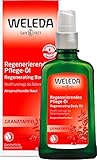 WELEDA Bio Granatapfel Regenerierendes Pflege-Öl - intensives Naturkosmetik Körperöl mit pflanzlichen Ölen für anspruchsvolle Haut fördert die Zellerneuerung & Elastizität (1 x 100ml)