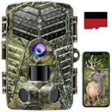 XTU Wildkamera mit Bewegungsmelder Nachtsicht - 2,7K 48MP Wildtierkamera WLAN mit 64GB SD Karte Handyübertragung App,0,2s Jagdkamera,950nm No Glow Infrarot Nachtsichtkamera Outdoor,IP66 Wasserdicht