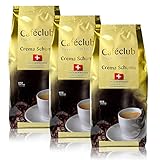 3x Cafeclub Supercreme Schweizer Schümli Kaffeebohnen 1 Kg Für Kaffeevollautomaten