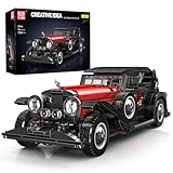 Mould King 10114 Technik Sportwagen Bausteinsets, 1308 Teile MOC Kreativität Oldtimer Auto Modell Bausteine, Geschenke für Kinder ab 14 Jahren/Erwachsene Sammler Enthusiasten (Statische Version)
