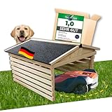 STAHLMANN® Mähroboter Garage [77,5 x 73 x 63 cm] - Rasenroboter Garage [wetterfest] Mähroboter Garage [Made IN Europe]