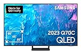 Samsung QLED 4K Q70C 75 Zoll Fernseher (GQ75Q70CATXZG, Deutsches Modell), Quantum Prozessor 4K, Motion Xcelerator Turbo+, Quantum HDR, Smart TV [2023]