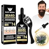 Tyafzzn Bartwuchs Kit, Bartwachstum Set mit Dermaroller Bartroller, Bartöl Serum, Beard Roller, Bartwuchsmittel Männer, stimuliert Bart, Schnurrbart & Haarwuchs, Geschenke für Männer Vater