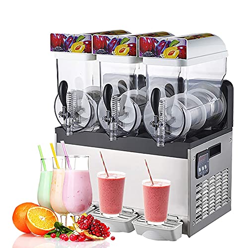 Kommerzielle Slushy-Maschine, Frozen Drink Snowcone Slush Maker-Maschine, weiches, verstellbares Zahnrad, Edelstahl-Smoothie-Gefrorene-EIS-Maschine, einfache Bedienung, 15 l (45 l)
