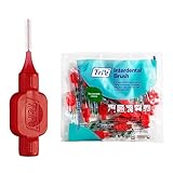 TePe Interdental Brush, Original, Red, 0.5 mm/ISO 2, 20pcs, plaque removal, efficient clean between the teeth, tooth floss, for narrow gaps