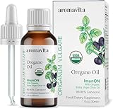 ImunON Oregan-Öl - Ätherisches Bio-Oreganoöl mit 86-90% Carvacrol und nativem Olivenöl Extra - Unterstützung für Immun- und Verdauungssystem - Vegan, Pflanzlich, ohne Gentechnik, Glutenfrei – 30 ml