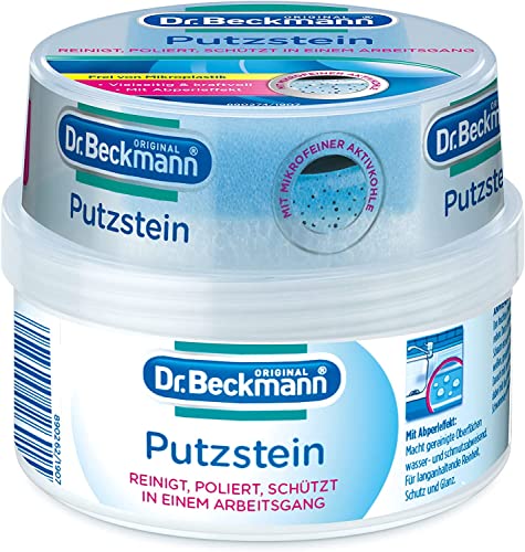 Dr. Beckmann Putzstein | Universalreiniger für den ganzen Haushalt | inkl. 2-Phasen-Putzschwamm | 400 g
