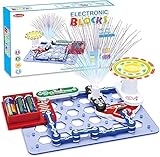 Elektrobaukasten für Kinder,Experimente für Kinder ab 6 7 8 9 10, Spannende Experimente zu Stromkreisen,Pädagogische Elektrische Schaltung Kits für Jungen Mädchen (DLTJ001)