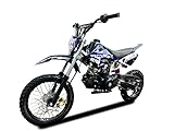 RV-Parts 125ccm Dirtbike Pitbike KXD 607 4Takt Automatik 14/12 Enduro Cross Motorrad Blau