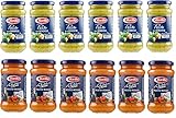 Testpaket Barilla Pesto alla Genovese mit basilikum - Pesto Rosso Rotes mit Balsamico Essig von Modena IGP ,tomaten und basilikum Sauce Soße ( 12 x 190ml ) würzsaucen